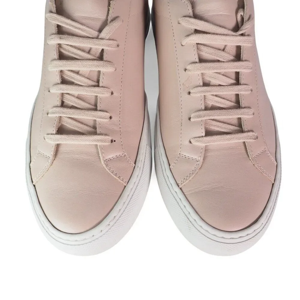 Woman by Common Projects Achilles Leather Sneakers‎ Apricot Pink Women's 7/38